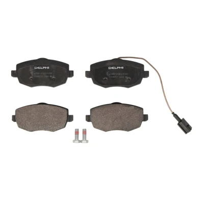 Immagine di DELPHI LP2064 Kit pastiglie freno con contatto segnalazione usura lamierino anticigolío accessori LANCIA: Ypsilon II