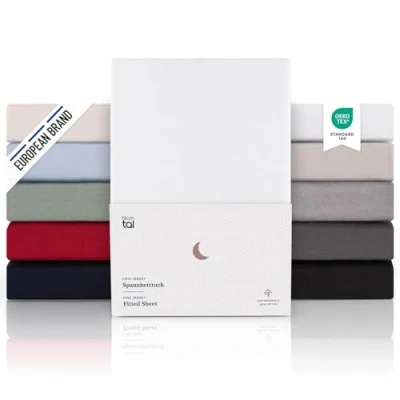 Immagine di Blumtal Lenzuolo con Angoli una piazza e mezza 140x200 in Cotone 150g/m² Lenzuola letto Sotto altezza materasso 25 cm bianco