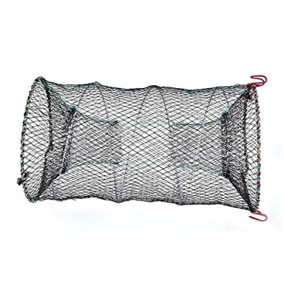 Immagine di Tbest Portatile Pieghevole Rete da Pesca Net Zipsostituzione per Gamberi Gamberetti Carpa Gambero Granchio Esca Cast Maglia Trappola(25cm)