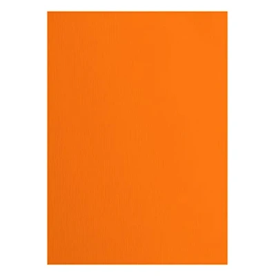 Immagine di Cartoncino Florence Testurizzata Materiali per Biglietti colorati A4 Melon 10 Fogli Carta Scrapbooking, Biglietti, Fustellatura e Progetti con 216 gsm Orange