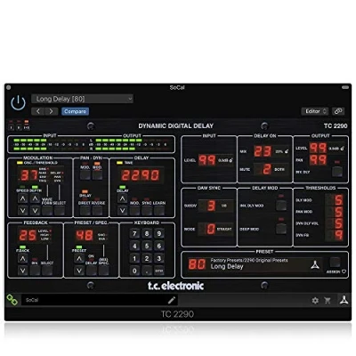 Immagine di TC Electronic TC2290 DT Plug in di ritardo dinamico leggendario con interfaccia desktop dedicata e preimpostazioni firma