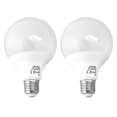 Immagine di Jandei 2 x Lampadina LED Globo, G95 Filettatura E27, 15 W (equivalente a 100 W) Perfetto per soggiorno, ufficio, cucina, corridoio. (Bianco neuto 4200K)