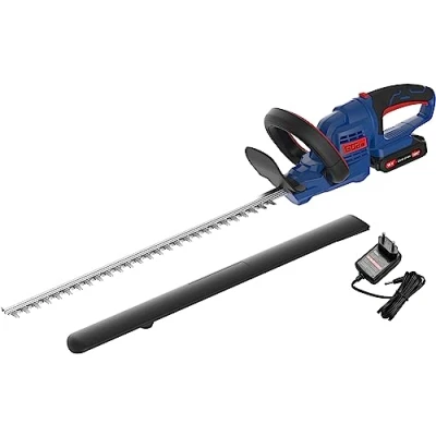 Immagine di Güde 58596 Tagliasiepi a batteria HS 18 201 05 (18 V, lama con taglio diamantato, manico girevole 180 gradi, ingranaggi in metallo)