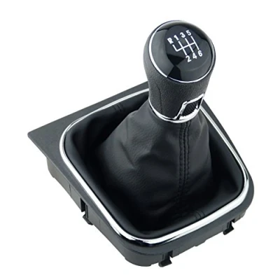 Immagine di Cuffia e pomello del cambio con cornice, parte di ricambio plug play adatta ai modelli Volkswagen