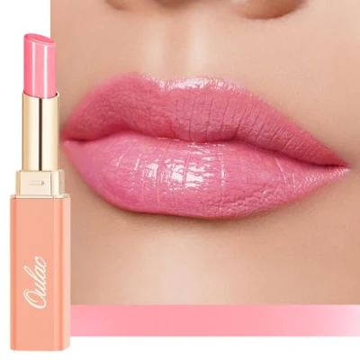 Immagine di Oulac 2 in 1 Rossetto e Balsamo Labbra Rosa, Succoso Lucido, Effetto Idratante Nutriente, Cura delle Labbra, Fornisce Morbidezza alle Secche Screpolate, Vegan (26) Bubblegum