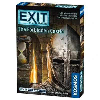Immagine di Thames &amp; Kosmos Exit: The Forbidden Castle Level: 4/5 Unique Escape Room Game 1 4 Players Puzzle Solving Strategy Board Games for Adults Kids, Ages 12+ 692872