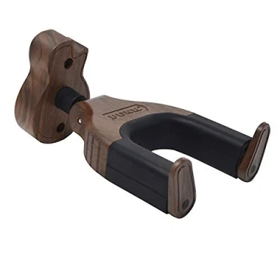 Immagine di Supporto a muro per chitarra con montaggio parete gancio base forma di Design in legno duro adatto tutte le chitarre