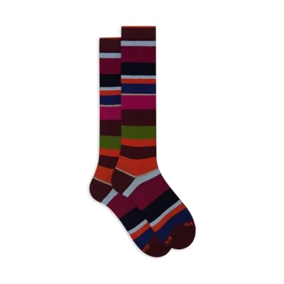 Immagine di Gallo WITH Macro Stripes Calzettoni, Donna, Taglia: One Size, Ribes sabbia