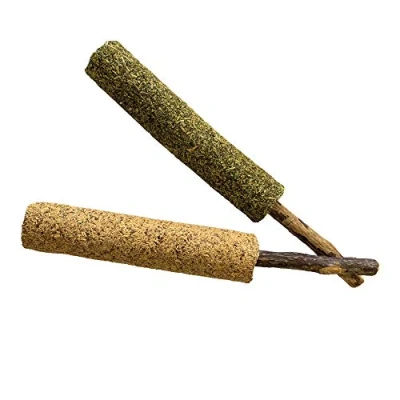 Immagine di Croci Euphoria Lollipop Catnip/Silvervine, gioco per gatti commestibile a base di erba gatta e silvervine, 2 pz, 14 cm