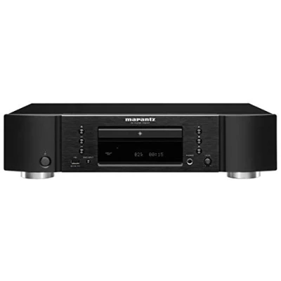 Immagine di Marantz lettore CD CD6007, sintonizzato con porta USB, conversione D/A ad alta risoluzione, fino a 192 kHz/24 bit, amplificatore per cuffie, filtri digitali nero