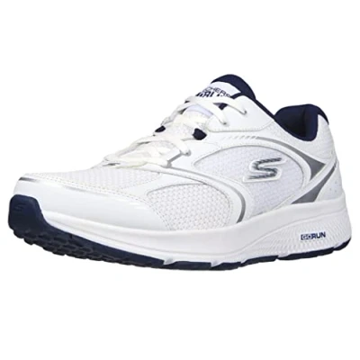 Immagine di Skechers 220371 Wnv, Scarpe da ginnastica Uomo, Tessuto In Pelle Bianca E Blu Navy, 42.5 EU