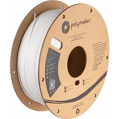 Immagine di Polymaker PB01002 Filamento per stampante 3D PETG resistente al calore, Elevata resistenza alla trazione 1.75 mm 1000 g Bianco PolyLite™ 1 pz.