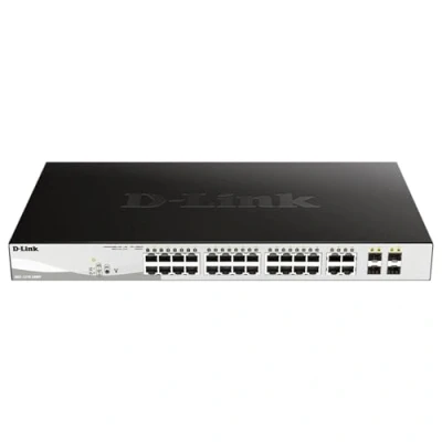 Immagine di D Link DGS 1210 28MP Smart Switch Gestito, 28 Porte Gigabit, PoE+, nero