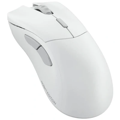 Immagine di Glorious gaming Model D 2 PRO 4K/8K Mouse da senza fili Wireless 2,4 GHz rit. 1 ms, polling 4.000/8.000, 100 mln clic, superleg. 62 g, batteria durevole, 26.000 DPI, RGB, ergonomico Bianco