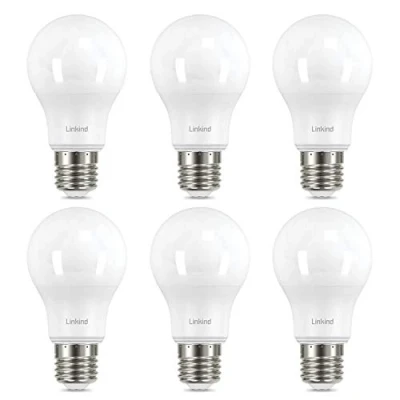 Immagine di Linkind Lampadina LED E27, 8W(Equivalenti a 60W), Lampadine A60 Edison 840 Lumen, Luce Bianca Fredda 5000K, Angolo del Fascio di 200 Gradi, Non Dimmerabile, Pacco da 6