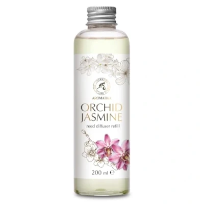 Immagine di Ricarica Diffusore Profumato Orchidea Gelsomino 100ml Fragranza Intensa e Duratura Fresca Profumo Ambiente di Aromi Aromaterapia Reed Diffuser