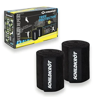 Immagine di Schildkröt Protezione per Alberi Slackline, Jungle Line, Zipline, Set Completo 2 Alberi, Versione XXL, con Velcro un Facile Montaggio