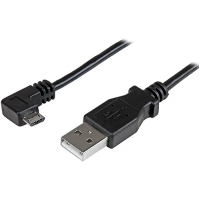 Immagine di StarTech.com Cavo di ricarica e sincronizzazione Micro USB da 1 m, a B ad angolo destro, M/M, 0,25mm²
