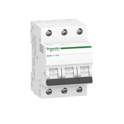 Immagine di Schneider A9K02316 Interruttore di Circuito K60N 3P, 16A, C, 6kA, Bianco