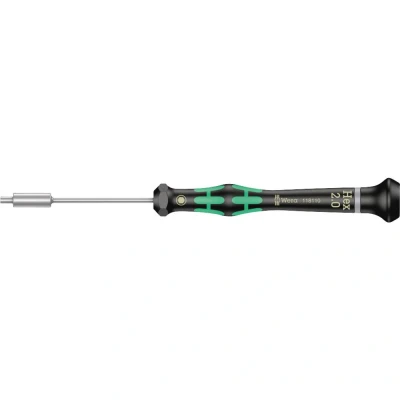 Immagine di Wera 2069 Elettronica e meccanica di precisione Cacciavite a esagono esterno Dimensione chiave (metrica): 2 mm Lunghezza della lama: 60 DIN ISO 691