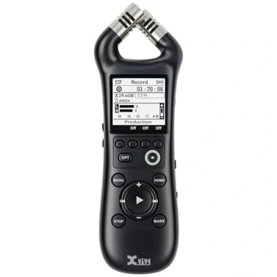 Immagine di Xvive XV1 R Registratore palmare digitale con microfoni integrati registrazione wav mono stereo
