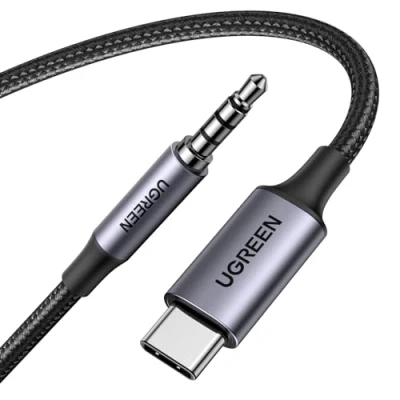 Immagine di UGREEN Cavo USB C a Jack TRRS per Microfono da 3,5 mm Cavi Audio DAC Auto 4 Poli Compatibile con iPhone 16 Plus Pro Max Galaxy S24 Ultra Pixel 9 XL iPad (1M)