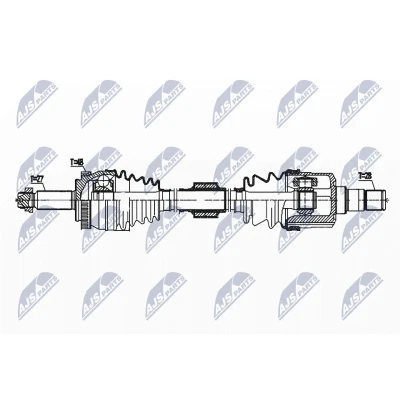 Immagine di NTY NPW HY 569 Albero motore / Semiasse Assale anteriore Sx 664 88