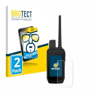 Immagine di brotect Pellicola Protettiva per Garmin Alpha 300 K Protezione Schermo (2 Pezzi) [Trasparente, Anti Impronte]