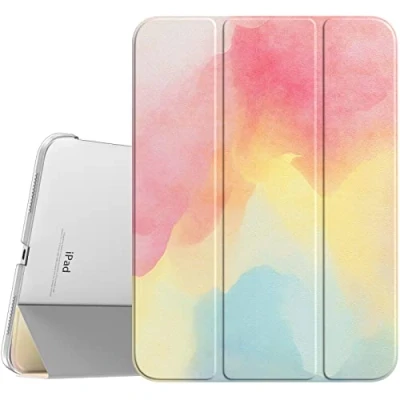 Immagine di TiMOVO Cover Custodia Compatibile con iPad 10 Generazione 10,9&quot; 2022, Retro in PC Rigido Semi Trasparente, Funzione di Auto Sveglia/Sonno, Arcobaleno