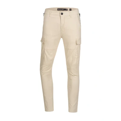 Immagine di Indicode Uomini Mathews Cargo Pants Pantaloni in Cotone con 8 Tasche Fog S