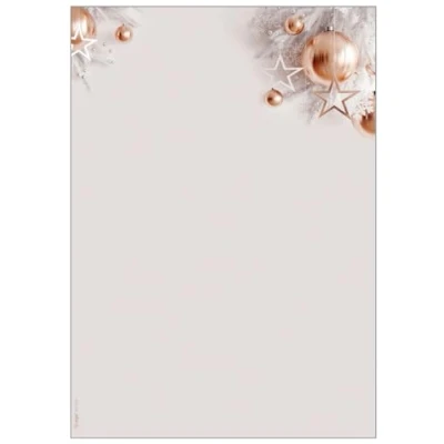 Immagine di SIGEL DP429 Carta a tema natalizio Christmas in rose gold, 90 g/m², A4, 100 fogli