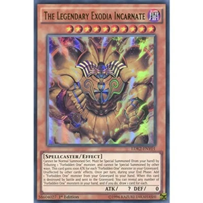 Immagine di YuGiOh : LDK2 ENY01 Limited Ed The Legendary Exodia Incarnate Ultra Rare Card ( Yu Gi Oh! Single ) by Deckboosters