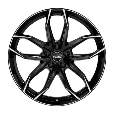 Immagine di RIAL 5 fori 17Inch 108mm cerchio in lega Lucca schwarz front polier LUC75745B53 1 Cerchione