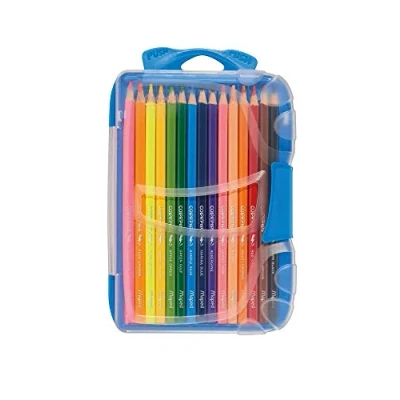 Immagine di Maped Pennarelli ergonomici a tre bordi, matite colorate COLOR&#039;PEPS SMART BOX x12 penne + x3 fluo