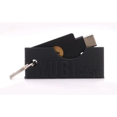 Immagine di custodia protettiva Kevprin Yubicase per Yubikey 5 NFC / 5C NFC, antigraffio, non incluso (nero, USB C)