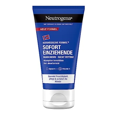 Immagine di Neutrogena crema mani istantanea (75 ml), idratante leggera e non grassa con glicerina + vitamina in caso di asciutte screpolate