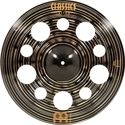 Immagine di Meinl Cymbals Classics Custom Dark Piatto Trash Crash 18 pollici (45,72cm) per Batteria Bronzo B12, Finitura Scura, Prodotto in Germania (CC18DATRC)