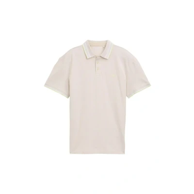 Immagine di TOM Tailor MIT Stretch Polo, Uomo, Taglia: Medium, Light cashew beige two tone