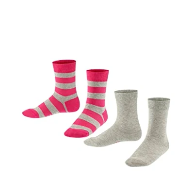 Immagine di Falke Happy Stripe 2Pack multipack Calze per bambini, Taglia: 27 30, Light grey