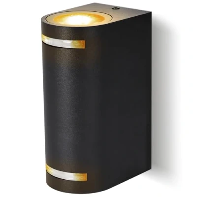 Immagine di Aigostar Applique LED da Parete Esterno,Lampada Alluminio GU10,Impermeabile IP54 Luce Esterno parete,Perfetta per Patii,Giardini,Corridoi,Balconi,Portici,Vialetti.