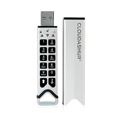 Immagine di iStorage CloudAshur Hardware Security Module Password Protected, Dust and Water Resistant, Portable, Military Grade Encryption 5 Factor Authentication IS EM CA 256