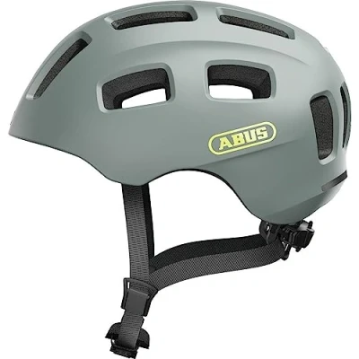Immagine di Abus, Casco da bambini e ragazzi ABUS Youn I 2.0, con luce posteriore, per ragazze ragazzi, grigio, taglia S