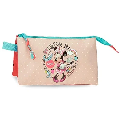 Immagine di Disney Minnie Lovin Life Astuccio Tripla Multicolore 22x12x5 cm Microfibra, multicolore, triplo