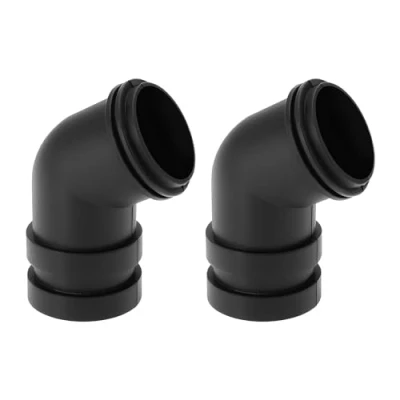 Immagine di ECSiNG 2 Pezzi Adattatore Per Gomito Levigatrice A Nastro In Plastica Ugello Polvere Compatibile Con Makita 9403 Parte Di Ricambio 416497 7 Nero