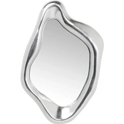 Immagine di Kare Design Specchio Hologram, Argento, 117X68Cm, Montaggio Verticale e Orrizontale, Forma Organica, Oggetto di
