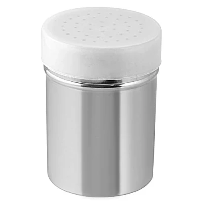 Immagine di Fackelmann Spargizucchero/Cacao a Velo con Rete in Acciaio Inox, Argento, 8 x 6 cm