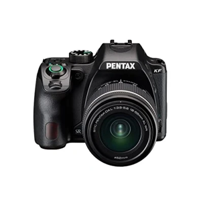 Immagine di PENTAX KF APS C kit 18 55 WR,Fotocamera reflex digitale tropicalizzata,Monitor LCD orientabile resistente alla polvere ed alle intemperie,Kit di colore Nero