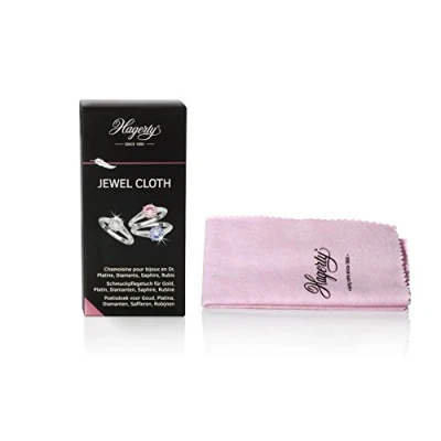Immagine di Hagerty Jewel Cloth Panno detergente per gioielli con pietre preziose, oro, platino 36 x 30 cm I in cotone impregnato lucidante efficace su diamanti, zaffiri e rubini
