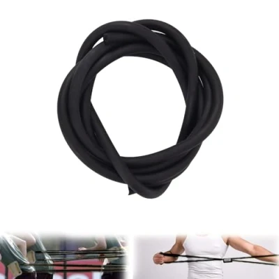 Immagine di tubo in lattice naturale, lunghezza 5 m, chirurgico gomma, diametro interno 1,7 mm, esterno 4,5 mm (nero)