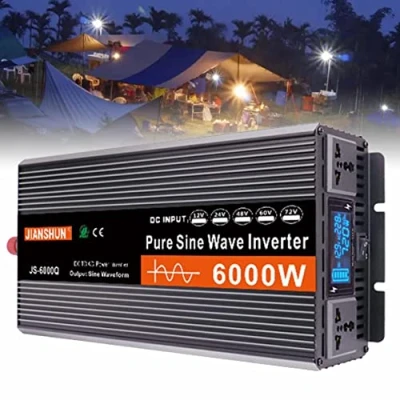 Immagine di FENGSSLL Power Inverter 3000W 4000W 5000W 6000W Onda Pura Trasformatore di Potenza Convertitore DC 12V 24V 48V 60V AC 220V 230V 240V Fotovoltaico con Display LED,6000W